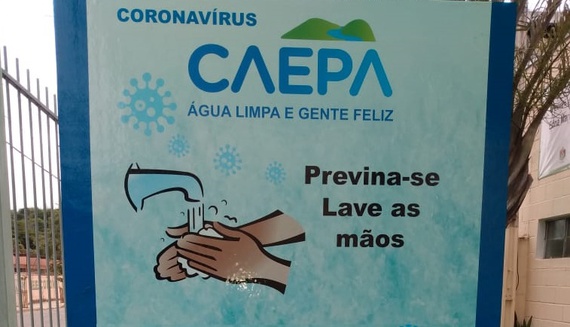 CAEPA instala lavatórios para higienização das mãos
