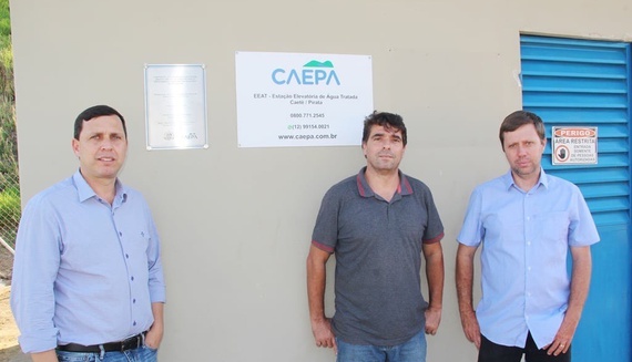 Caepa inaugura Estações Elevatórias de Água Tratada (EEAT) em Paraibuna