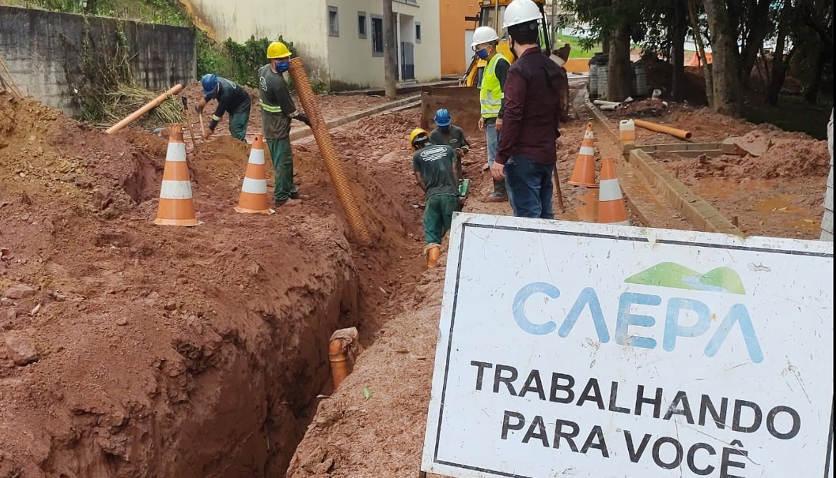 CAEPA AMPLIA OS INVESTIMENTOS NA REDE COLETORA DE ESGOTOS EM PARAIBUNA