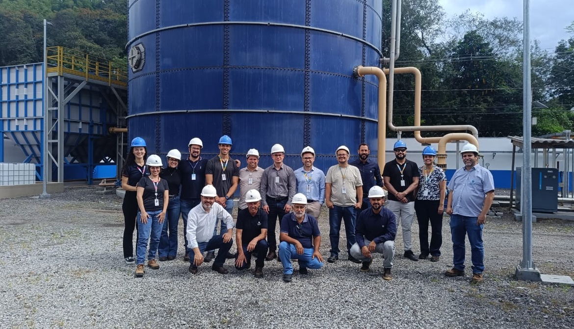 CAEPA RECEBE VISITA TÉCNICA DA SABESP E BIOPROJ PARA CONHECER TECNOLOGIA DE REUSO DE ÁGUA EM PARAIBUNA